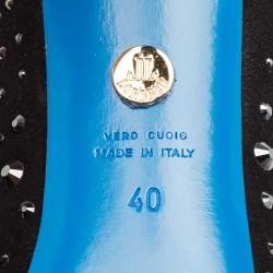 Pre Owned Loriblu Black Suede Bow Pin Ankle Length Boots Size 40