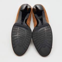 Loriblu Brown Suede Round Toe Pumps Size 40