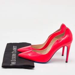 Pre Owned Loriblu Bright Pink Patent Leather Pointed Toe Pumps Size 40