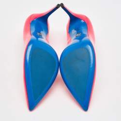 Pre Owned Loriblu Bright Pink Patent Leather Pointed Toe Pumps Size 40