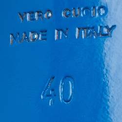 Pre Owned Loriblu Bright Pink Patent Leather Pointed Toe Pumps Size 40