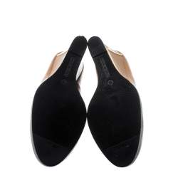 Loriblu Brown Leather Wedge Pumps Size 38