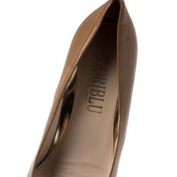 Loriblu Brown Leather Wedge Pumps Size 38