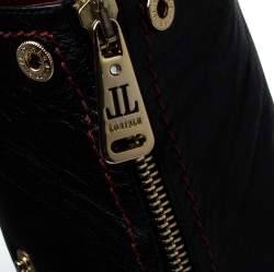 Pre Owned Loriblu Black Leather Knee Length Boots Size 40