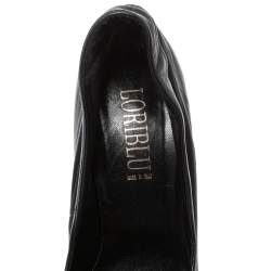 Loriblu Black Leather Platform Pumps Size 39