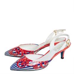 Loriblu Multicolor Patent Leather Slingback Sandals 36