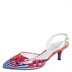 Loriblu Multicolor Patent Leather Slingback Sandals 36