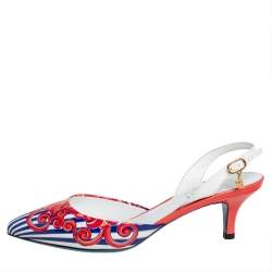 Loriblu Multicolor Patent Leather Slingback Sandals 36