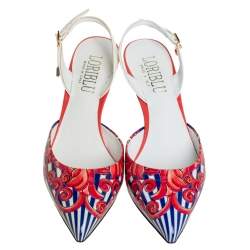 Loriblu Multicolor Patent Leather Slingback Sandals 36