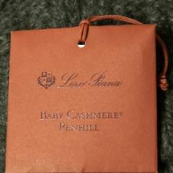 Pre Owned Loro Piana Green Baby Cashmere Knit Penhill Scarf
