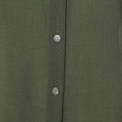 Pre Owned Loro Piana Sencha Green Wool & Knit Leela Shirt M