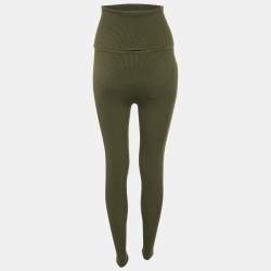 Loro Piana Green Wool Knit Diavolezza Leggings S