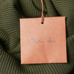 Loro Piana Green Wool Knit Diavolezza Leggings S