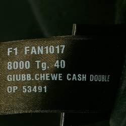 Loro Piana Black Chewe Double Cashmere Coat S