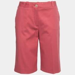 Loro Piana Pink Stretch Cotton Bermuda Shorts M