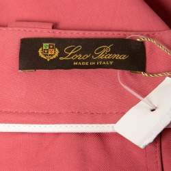 Loro Piana Pink Stretch Cotton Bermuda Shorts M