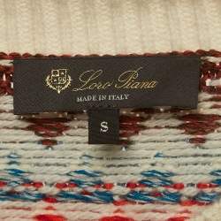 Pre Owned Loro Piana Multicolor Patterned Knit Trujillo Sweater S