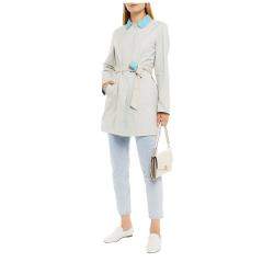 Pre Owned Loro Piana Polyester Trench Coat 44