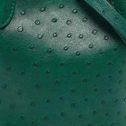 Loro Piana Green Ostrich Micro Bale Bag