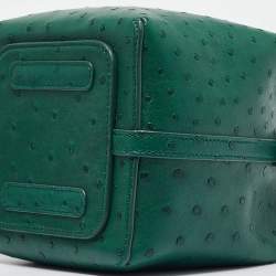 Loro Piana Green Ostrich Micro Bale Bag