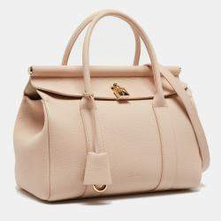 Loro Piana Pink Leather Loom L25 Satchel