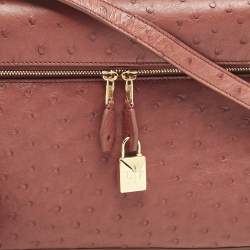 Loro Piana Brown Ostrich L27 Extra Bag