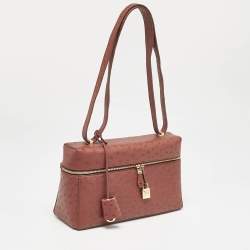 Loro Piana Brown Ostrich L27 Extra Bag