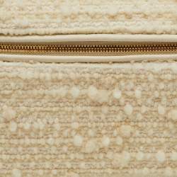 Loro Piana Off White Virgin Wool and Leather Extra Pocket L19 Bag