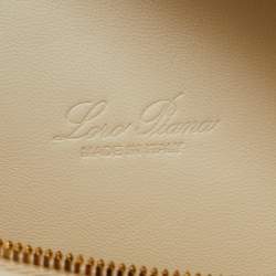 Loro Piana Off White Virgin Wool and Leather Extra Pocket L19 Bag