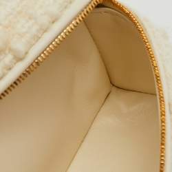 Loro Piana Off White Virgin Wool and Leather Extra Pocket L19 Bag