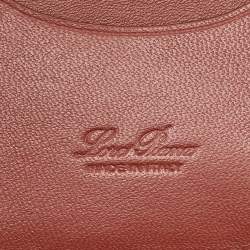 Pre Owned Loro Piana Brown Leather Extra Card Holder
