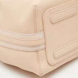 Pre Owned Loro Piana Beige Leather Small Bale Shoulder Bag