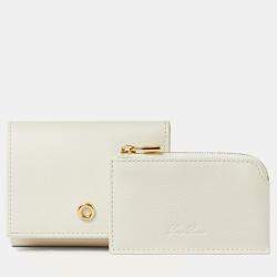 Pre Owned Loro Piana Ghiera Sun Gold Calfskin Wallet