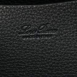 Pre Owned حقيبة لورو بيانا جلد أسود لوم L25