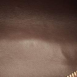 مملوكة مسبقًا Loro Piana L19 Brown Ostrich Zip Pouch