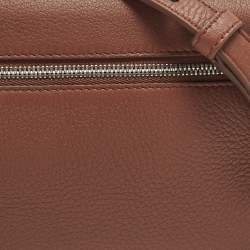 مملوكة مسبقًا Loro Piana Extra Pocket L19 Brown Leather Pouch