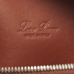 مملوكة مسبقًا Loro Piana Extra Pocket L19 Brown Leather Pouch