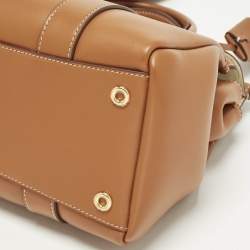 Pre Owned Loro Piana Loom L25 Warm Tan Leather Bag