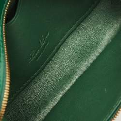 Pre Owned Loro Piana Extra Pocket Mini Green Lizard Pouch