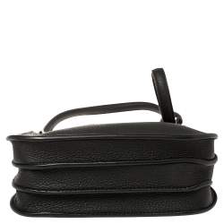 Pre Owned Loro Piana Black Leather Milky Way Odessa Crossbody Bag