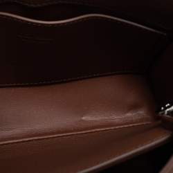Loro Piana Brown Leather Cluisee Top Handle Bag