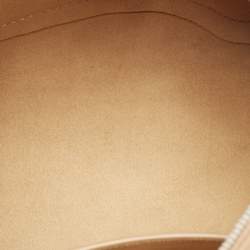 Pre Owned Loro Piana Beige Leather Micro Sesia Tote