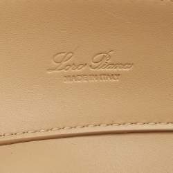 Pre Owned Loro Piana Beige Leather Micro Sesia Tote