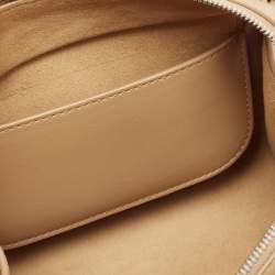 Pre Owned Loro Piana Beige Leather Micro Sesia Tote