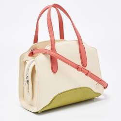 Pre Owned Loro Piana Multicolor Grained Leather Micro Sesia Tote
