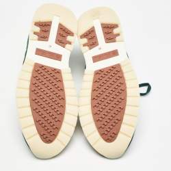 Loro Piana Green Knit Fabric and Suede 360 LP Lady Flexi Walk Sneakers Size 41