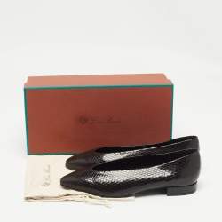 Loro Piana Brown Python Rebecca Ballet Flats Size 38