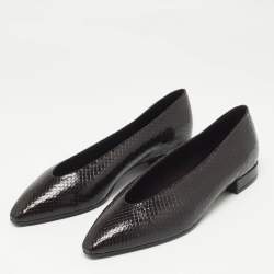 Loro Piana Brown Python Rebecca Ballet Flats Size 38