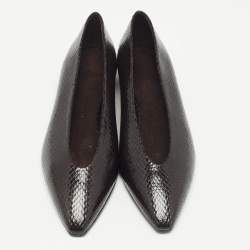 Loro Piana Brown Python Rebecca Ballet Flats Size 38