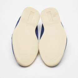 Pre Owned Loro Piana Blue Suede Summer Charms Walk Loafers Size 37